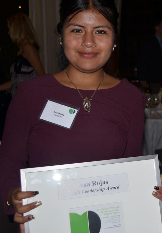 Ana Rojas with DayOne Award