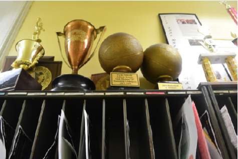 A variety of Curtis’ trophies call these mailboxes their home.