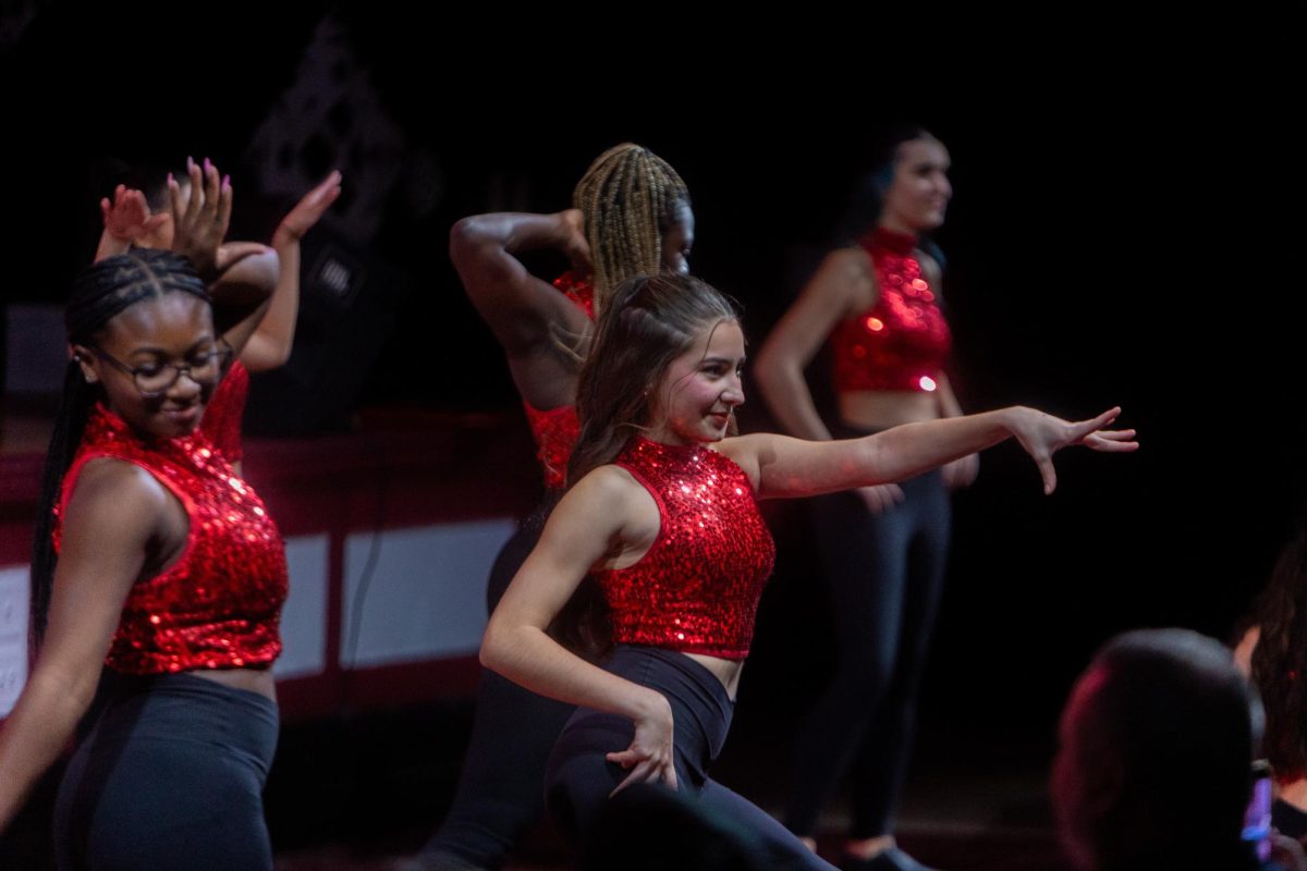 The Curtis Dance Company show off their carefully choreographed dances.